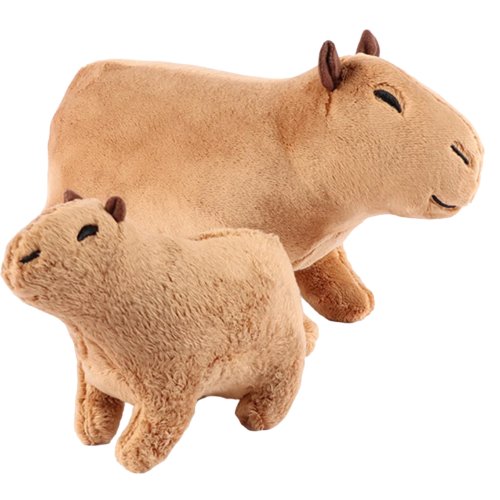 Pack Peluche de Tierno Capibara 18 CM + 30 CM - Waisa Store